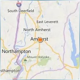 Amherst College Location Map Amherst College Location Map