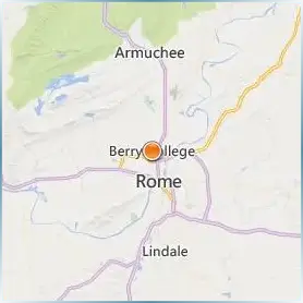 Berry College Location Map Berry College Location Map