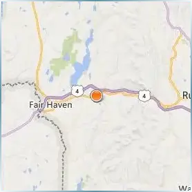 Castleton University Location Map