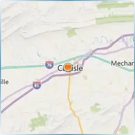 Dickinson College Location Map