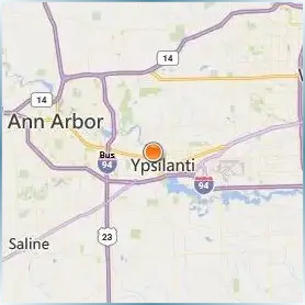 Eastern Michigan University Location Map