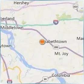Elizabethtown College Location Map Elizabethtown College Location Map