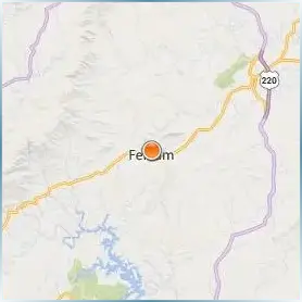 Ferrum College Location Map