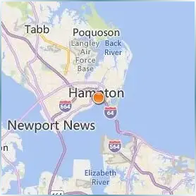 Hampton University Location Map