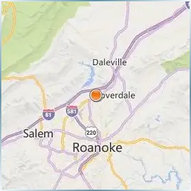 Hollins University Location Map