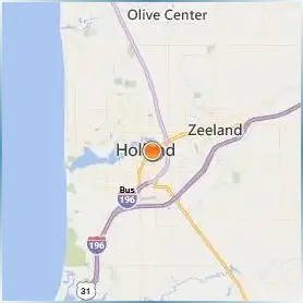 Hope College Location Map Hope College Location Map