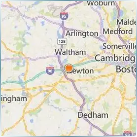 Lasell University Location Map