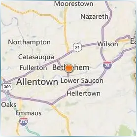 Moravian University Location Map Moravian University Location Map