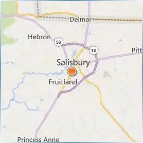 Salisbury University Location Map Salisbury University Location Map