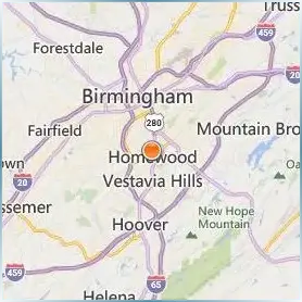 Samford University Location Map Samford University Location Map