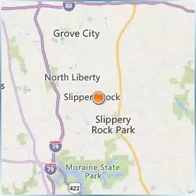 Slippery Rock University of Pennsylvania Location Map Slippery Rock University of Pennsylvania Location Map