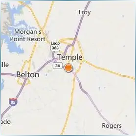 Temple College Location Map
