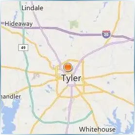 Texas College Location Map