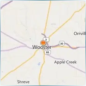 The College of Wooster Location Map The College of Wooster Location Map