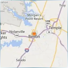 University of Mary Hardin Baylor Location Map