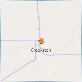 University of Minnesota Crookston Location Map