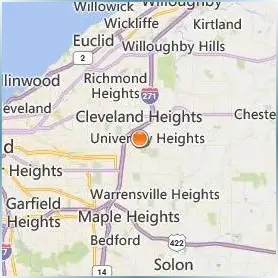 Ursuline College Location Map