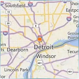 Wayne State University Location Map